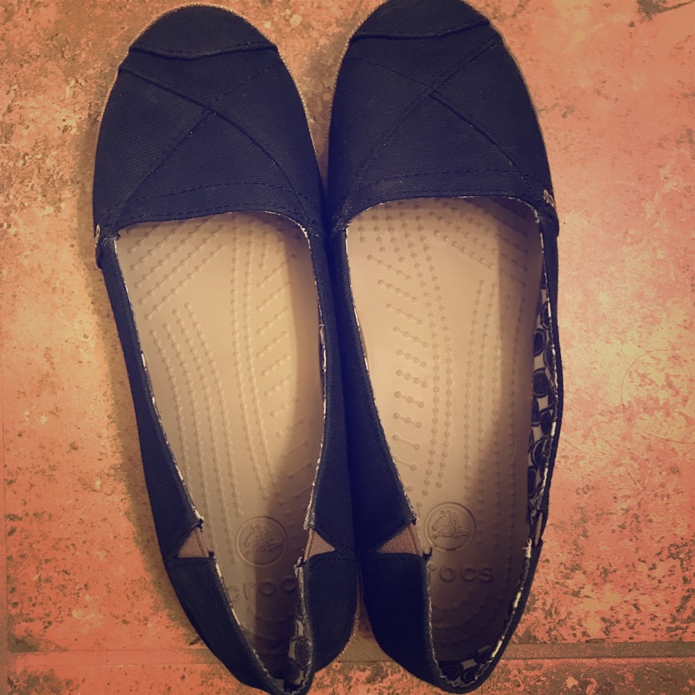 Navy flats